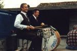 Renzo Meneghin e Gjovann Belne